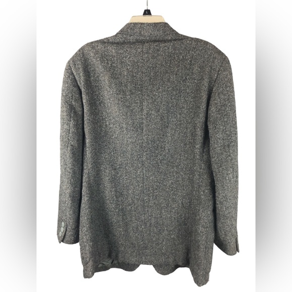 JACKET - Men's Ermenegildo Zenga Soft Textured Wool Grey Blazer. Size L or 43R. - Picture 2 of 16